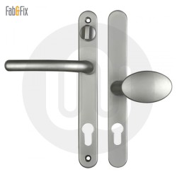 Simplefit by Fab & Fix Balmoral Sprung Offset Lever/Pad 92PZ/62PZ Door Handle with Snib - Medium Cover (243BP/211CRS)