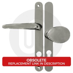 Yale Style Offset Lever/Pad Sprung 92/62mm Door Handle