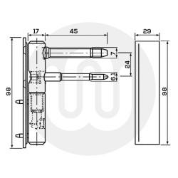 SFS Estetic 1D Hinge