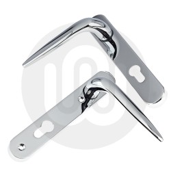 Trojan Sparta Sprung Inline Lever/Lever 92PZ/92PZ Door Handle - Standard Cover (212BP/122CRS)