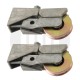 Single Wheel Patio Rollers 38mm - Sold and Priced in Pairs