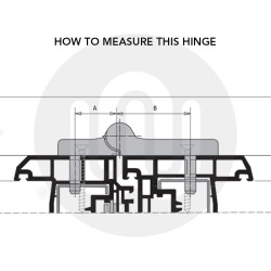 Siegenia Bi Folding Middle Hinge Set