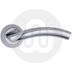 Milan Lever Handle on Rose