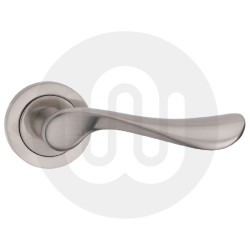 Wave Lever Handle on Rose