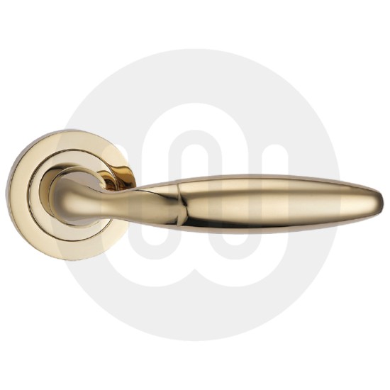 Bulbus Lever Handle on Rose