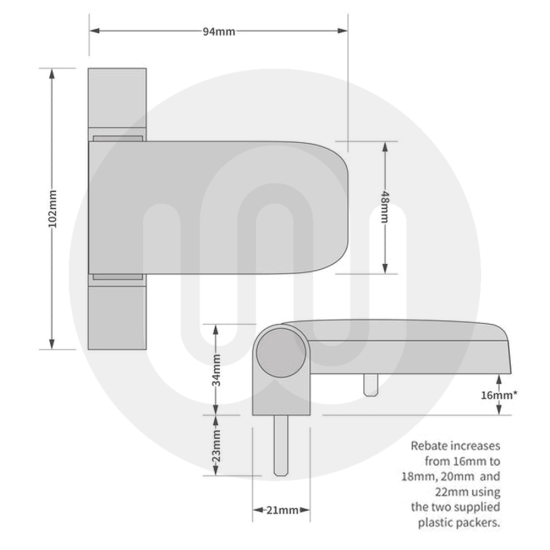 Yale 3D T Flag Door Hinge (previously known as Paddock Neon 3D Hinge) Yale 3D T Flag Door Hinge (previously known as Paddock Neon 3D Hinge)
