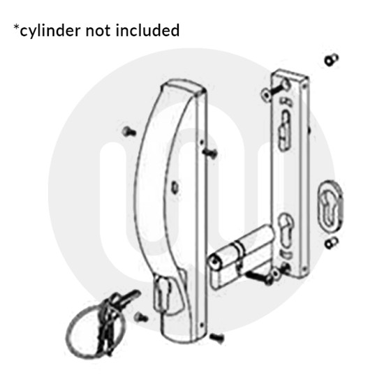 Technal 'D' Patio Door Handle