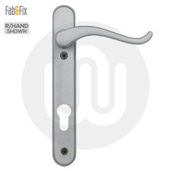 Simplefit by Fab & Fix Windsor Swan Neck Door Handle - Standard Cover (210BP/122CRS)