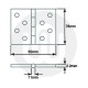 Ball Bearing Hinges 76mm - Interior