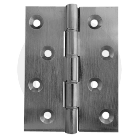 Satin Chrome Phosphor Bronze Washered Hinge - 67mm