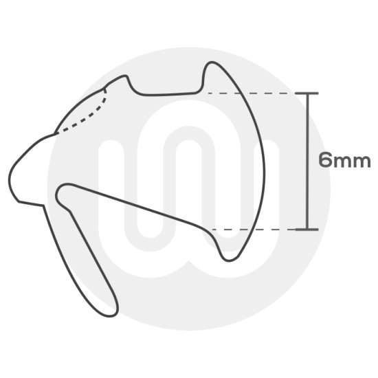 Wedge Gasket 6-7mm (Yellow Stripe)