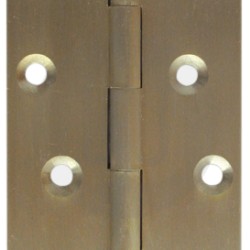 Solid Drawn Self Colour Brass Hinge - 21mm