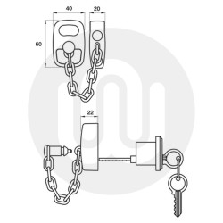 External Release Door Chain