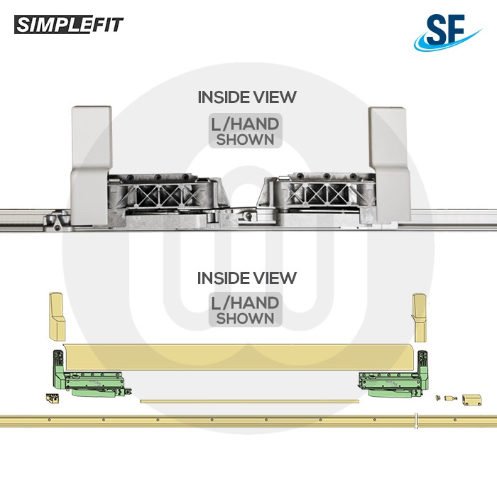 OUR LOWEST PRICE YET: Simplefit Tilt & Slide Bottom Track & Wheel Kit