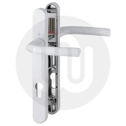 Hoppe Birmingham Sprung Inline Lever/Lever 92PZ/92PZ Door Handle - Standard Cover (245BP/122CRS)