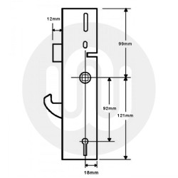 Safeware MKII Centre Case - Single Spindle