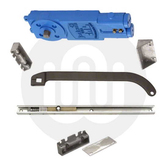 Concealed Overhead Door Closer - Medium Duty 90° Hold Open With Mounting Clips