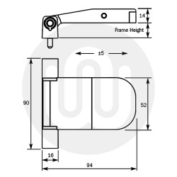 Basta Conqueror 2D Flag Hinge