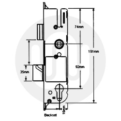 GU G4 Centre Case - Split Spindle