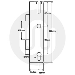 Lockmaster Keywind Centre Case