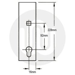 Lockmaster Slave Centre Case - Single Spindle