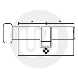 Standard Half Euro ThumbTurn Cylinder