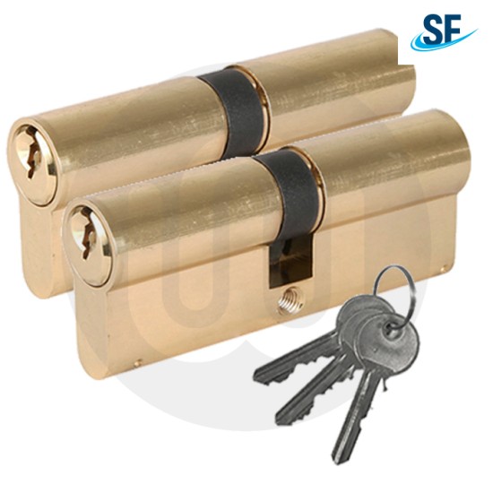 Standard Euro Cylinder - Keyed Alike Pair