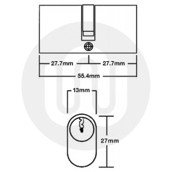 Small Oval Cylinder