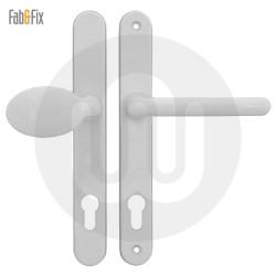 Simplefit by Fab & Fix Balmoral Sprung Inline Lever/Pad 92PZ/92PZ Door Handle - Medium Backplate (243BP/211CRS)