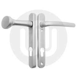 Fab & Fix Windsor Sprung Inline Lever/Pad 92PZ/92PZ Door Handle - Standard Cover (206BP/122CRS)