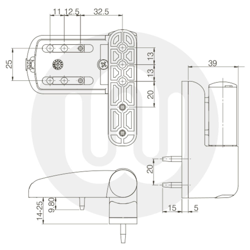 Mila Ideal Flag Hinge Standard