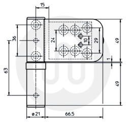 Simonswerk Flag Hinge