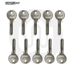 NWH 1 6-Pin Anti-Drill Dual Finish Cylinder Key Blanks