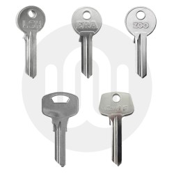 Standard Euro Cylinder Key Blanks - Pack of 10