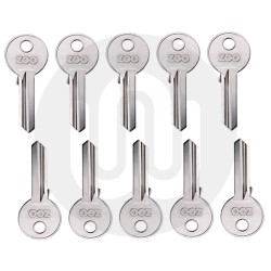 Standard Oval & Oval Thumbturn Cylinder Key Blanks - Pack of 10