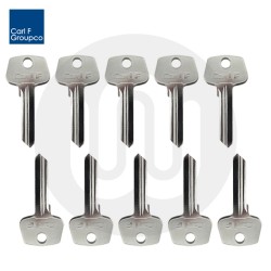 Standard Half Euro Cylinder Key Blanks - Pack of 10