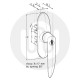 Sobinco Peg Window Handle - Locking 30000-659 CYL