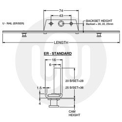 Avocet Offset U-Rail Espag Rod 