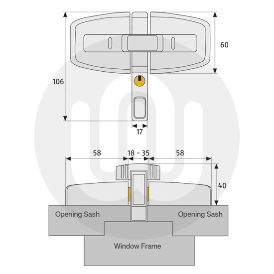 ABUS Double Window Lock