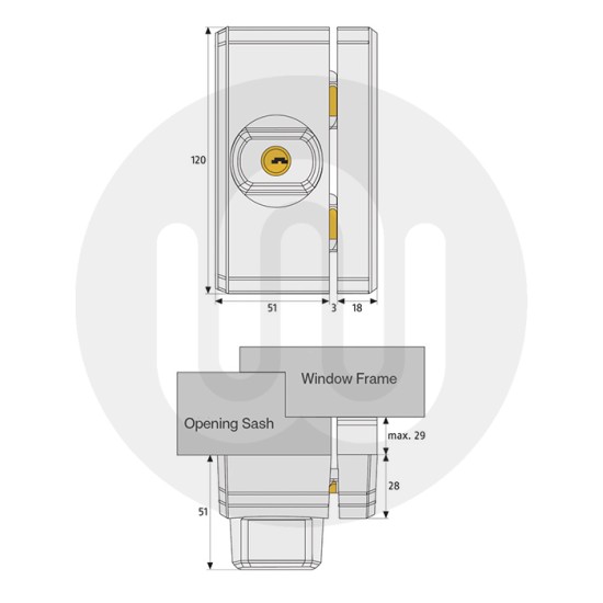 ABUS Window & Patio Door Lock