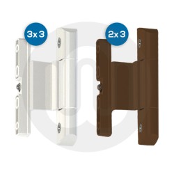 15x Mixed Adjustable 9-16mm All-In-One Rebate Butt Hinges