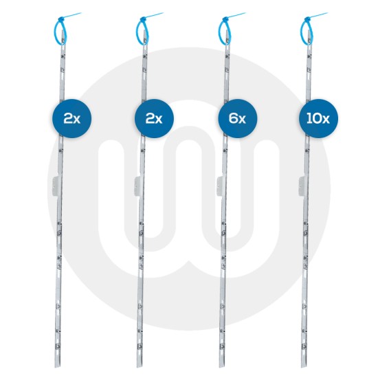 20x Mixed Croppable Espag Rods Separately Hangable