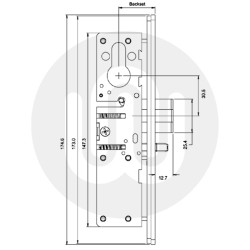 Heavy Duty Euro Dead Latch