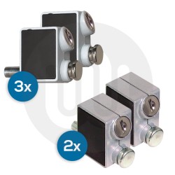 5x Pairs of Keyed Alike Patio Door Locks