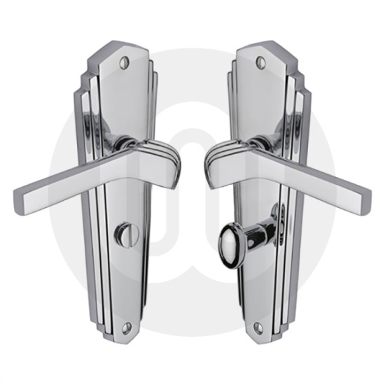 Art Deco Style Bathroom Door Handle