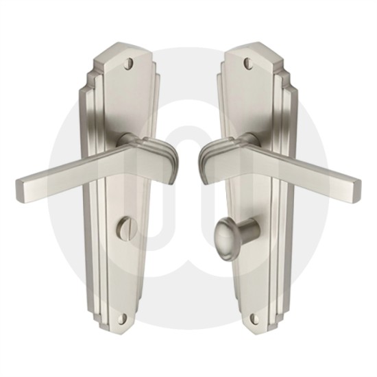 Art Deco Style Bathroom Door Handle