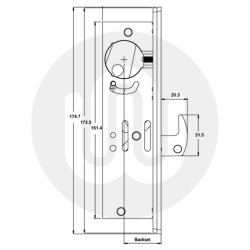 Round Cylinder Swing Hookbolt