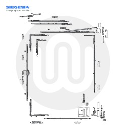 Siegenia SI-LINE S-ES Standard Full Tilt & Turn System (Face Fix)