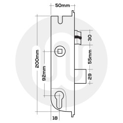 Maco C-TS Centre Case (MK5)