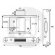 ERA Fortress British Standard 5 Lever Deadbolt - Keyed Alike ERA Fortress British Standard 5 Lever Deadbolt - Keyed Alike